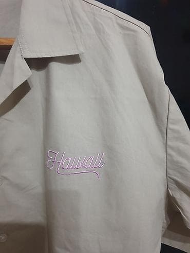 атласная рубашка: Рубашка с коротким рукавом «Hawaii Surf Club». Made in Korea. Новая — 3