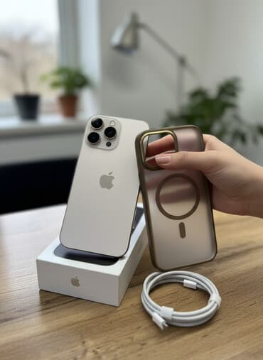 редим 10 с: IPhone 16 Pro Max, Б/у, 256 ГБ, Desert Titanium, Коробка, 100 % — 3