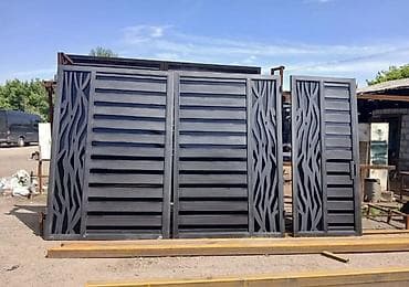 стопор: Цена договорная от 35 тыс и выше. Металлические ворота и калитки под — 8