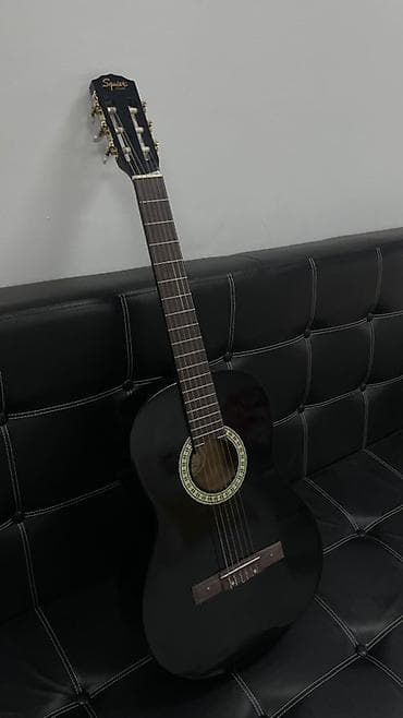 Гитаралар: Классическая гитара Squier by Fender, черный глянцевый цвет — 1