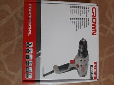 дирел: Продам электродрель CROWN новая, СТ10113 200W. В упаковке, не — 4