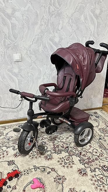 2 3 года: Детский трехколесный велосипед‑коляска с родительской ручкой - Цвет — 1