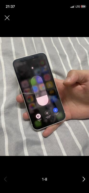 IPhone 12 mini, Б/у, 256 ГБ, Белый, Чехол, 87 %