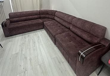 Угловой диван, С ящиками