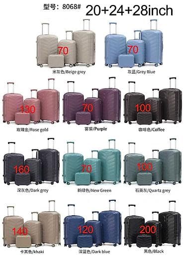 Сумкалар: Чемодан, Материалы: Желим, Чоң (70 л ашык, 360°га айлануучу дөңгөлөктөр — 1