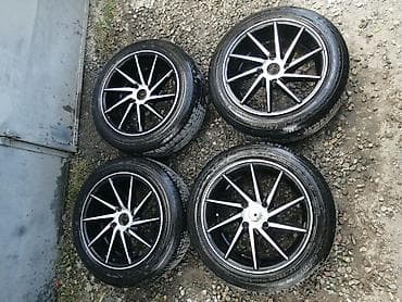 14: Титановые диски R16 с летними шинами 195/55/16 "Maxxis", разболтовка — 3