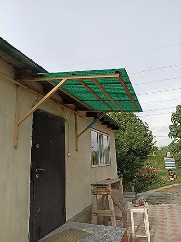 Навес, Односкатный, Дерево, Другой материал, Установка