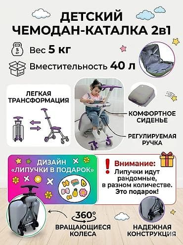 Личные вещи: Чемодан, Новый, Маленький (до 40 л), На колесах — 6