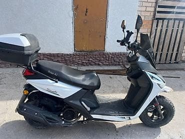 электро ску: Скутер/мопед Xiao Ai (White/Black) - Двигатель: бензиновый, вариатор — 3