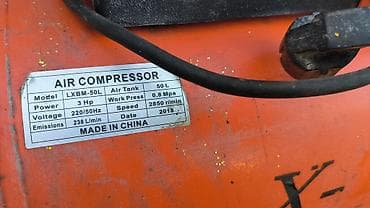 Компрессор Для покраски, Электрический, Поршневой, Б/у — 6