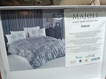 vele постельное белье: Постельное бельё MAJOLI Bahar Home Collection, модель Vectra Grey - — 2