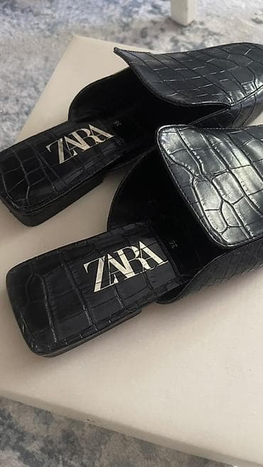 Личные вещи: Женская обувь ZARA ОРИГИНАЛ 1) Лоферы ZARA Оригинал - Цвет: черный — 5