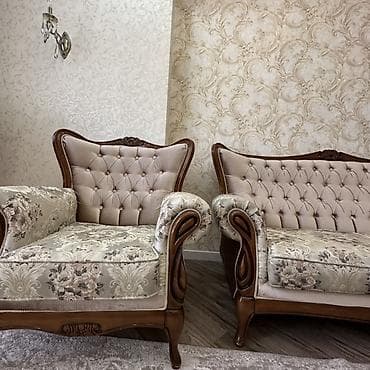 metta samurai: Комплект мягкой мебели, Б/у, цвет - Бежевый — 6