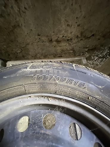 diski kg: Колеса в сборе 195 / 60 / R 15, Лето, Б/у, Легковые, Железные, отверстий - 5 — 7
