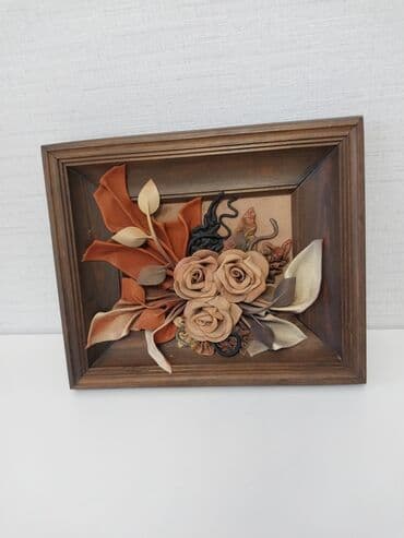 Новая Польская картина из нат. кожи в деревяной рамке покупала за