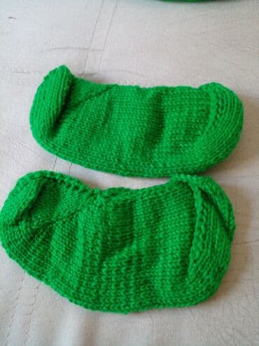 сиреневый: Вязаные следки/носочки ручной работы. - Мягкие и тёплые, связаны — 9