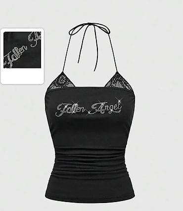 slim patch: Топ-бандо Fallen Angel - Цвет: чёрный - Дизайн: облегающий топ с — 1