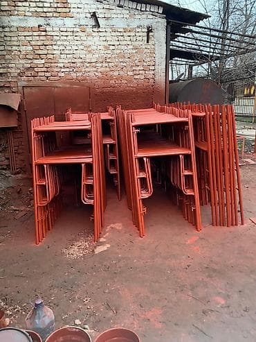 каркасное строительство: Строительные леса рамные (каркасные) - Комплектация: рамные стойки с — 8