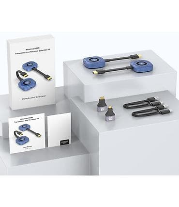 Детские ходунки: Беспроводной HDMI-удлинитель 50 м, 4K Комплект передатчик (TX) + — 2