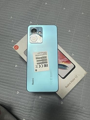 Redmi, Redmi Note 12, Б/у, 128 ГБ, цвет - Голубой, 2 SIM