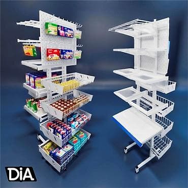 Соода жабдуулары: Стеллаж металлический сборный, железная полка Готовые стеллажи по — 3