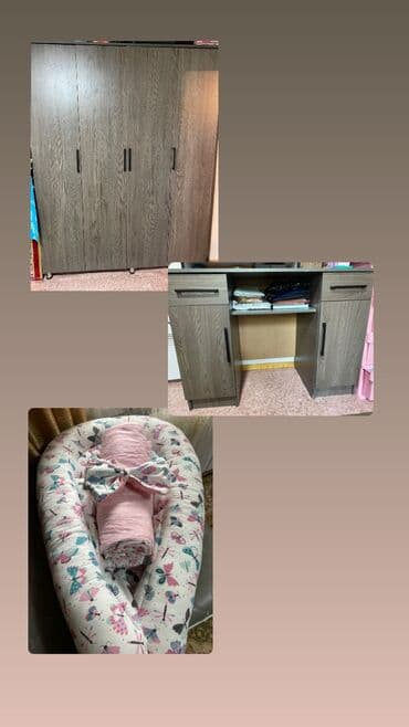 мебель для дачи недорого: Гардероб большой с партой делали на заказ с. Продан⛔️ Стол кух 1800 — 5