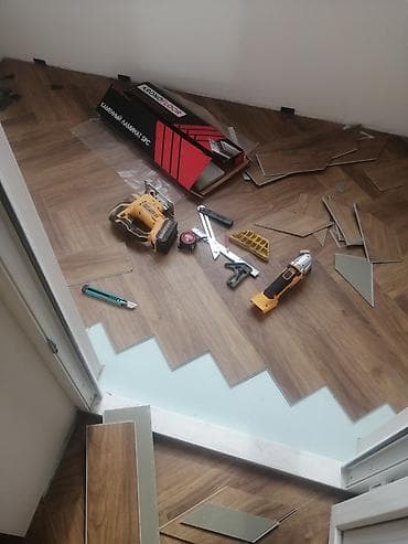 step 2: Профессиональные работы с напольными покрытиями: - Укладка ламината - — 7