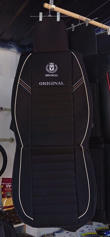 эстима рестайлинг: Чехлы Тканевые, С подушкой, цвет - Черный — 3