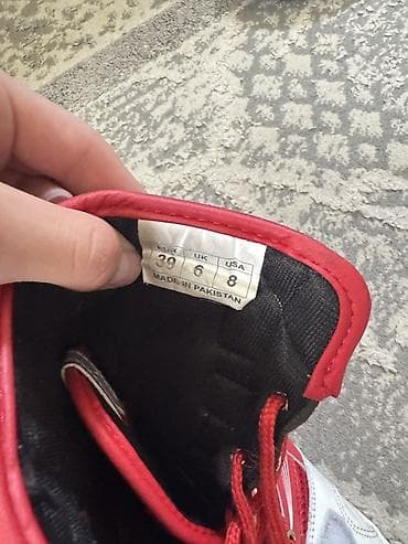 ботам: Боксерские ботинки Nike Flywire, красно-белые. - Высокая шнуровка для — 3