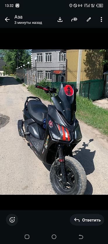 city coco: Скутер 50–150 см³ (китайский спорт-стайл) - Кузов: чёрный — 1