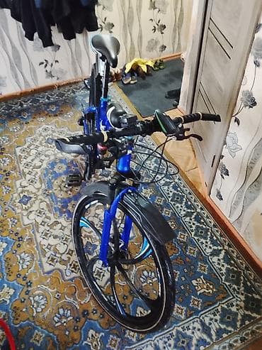 заднее колесо фикс: Складной горный/городской велосипед, алюминиевая рама, 26" колёса с — 2