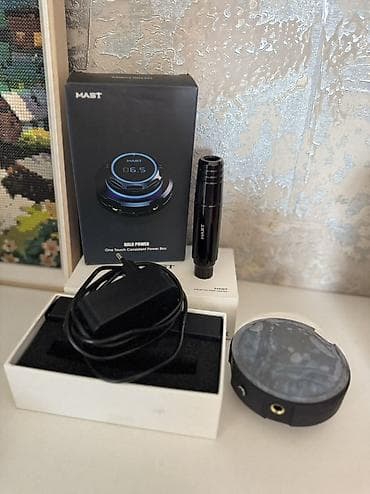 Оборудование для салонов красоты: Тату-набор MAST: роторная ручка + блок питания Halo Power Состав: - — 3