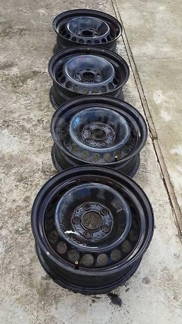 Железные Диски R 15 Mercedes-Benz, Комплект, отверстий - 5, Б/у