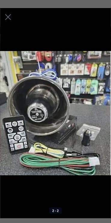 где можно купить рацию: 800ват Автомобильная электронная сирена/громкоговоритель с пультом ДУ — 2