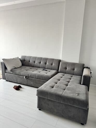 Угловой диван, С ящиками, Двухместный at lalafo.kg Угловой диван, С ящиками, Двухместный