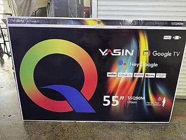 пульт: Телевизор YASIN 55Q90M 55" (139 см) с Google TV - Платформа: Google — 1