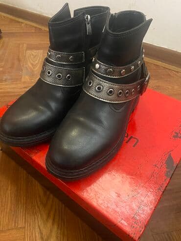 купить сапоги женские зимние кожаные италия: Ботики кожаные 38 размер очень хорошем состоянии производство Турция — 4
