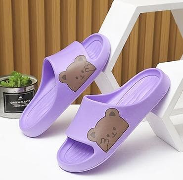 amber elixir: Сланцы с милым мишкой - Модель: шлёпанцы-сланцы с широкой перемычкой — 5