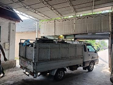 тигил: Буйрутма берүү Хендай портер, Тигүү калдыктарын чыгаруу, Жүк ташуучу жумушчусу менен — 4