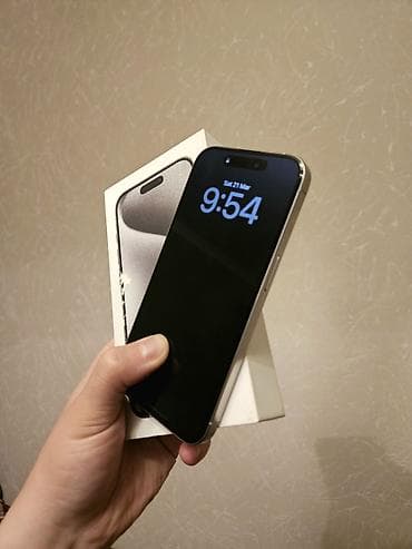ayfon x: IPhone 15 Pro, Б/у, 256 ГБ, Natural Titanium, Коробка, 88 % — 1
