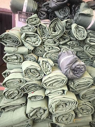 тент ткань: Ткань палаточная/брезентовая, хаки - Тип: плотная техническая ткань — 4