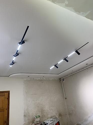 Демонтаждоо иштери: Натяжные потолки Глянцевый матовые 3Dпотолки безплатный замер — 9