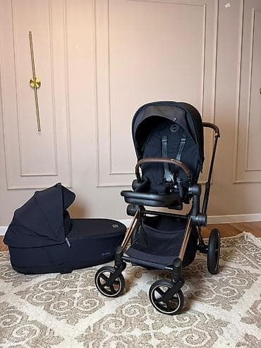 dearest коляска: Коляска, Cybex, цвет - Черный, Б/у — 2
