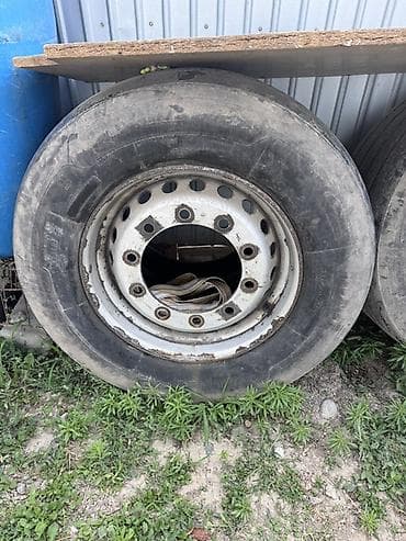 грузовой шина: Колеса в сборе 385 / 55 / R 22,5, Лето, Б/у, Пара, Грузовики/Автобусы, Железные, отверстий - 10 — 3