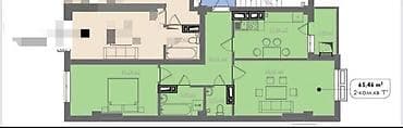 binar: 2 комнаты, 66 м², Технопарк Элитка, 9 этаж, ПСО (под самоотделку) — 3