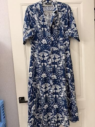 Кофты, свитеры: Повседневное платье, Китай, Лето, Длинная модель, Хлопок, Футляр, M — 3