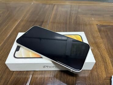 айфон 12 купить в рассрочку: IPhone 12, Б/у, 64 ГБ, Белый, Защитное стекло, Чехол, Коробка, 84 % — 1