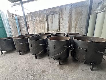 еврокуб продажа: Металлическая печь-мангал (буржуйка) цилиндрической формы для — 2