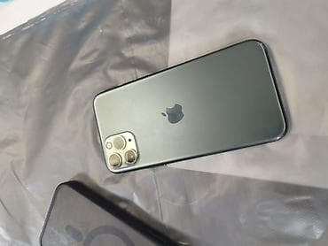 apple: IPhone 11 Pro, Б/у, 256 ГБ, Natural Titanium, Чехол, 97 % — 2
