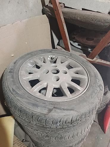 Колеса в сборе 195 / 55 / R 15, Лето, Б/у, Комплект, Легковые, Литые, отверстий - 4